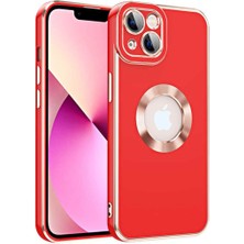 Apple Iphone 13 Için Uyumlu Kılıf Kamera Lens Cam Korumalı Logo Gösteren Halkalı Kongo Kapak