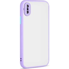 Iphone Xs  Uyumlu  Kılıf Hux Için Sert Silikon Kamera Korumalı Sağlam Arkası Mat Kapak