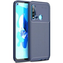 Huawei P20 Lite 2019 Cep Telefonu Için Kılıf Karbon Tasarım Negro Kapak