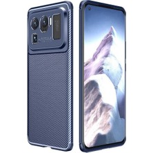 Xiaomi Mi 11 Ultra Cep Telefonu Için Kılıf Karbon Tasarım Negro Kapak