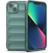 Apple iPhone 13 Için Uyumlu Kılıf Esnek Tpu Oyuklu Arka Yüzey Tasarımlı Etnik Silikon Kapak