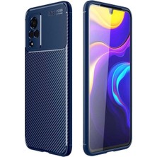 Vivo V21 Cep Telefonu Için Kılıf Karbon Tasarım Negro Kapak