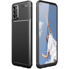 Oppo A52 Için Uyumlu Kılıf Karbon Tasarım Negro Kapak