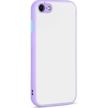 Iphone 7 Uyumlu Kılıf Hux Için Sert Silikon Kamera Korumalı Sağlam Arkası Mat