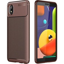 Samsung Galaxy A01 Core Için Uyumlu Kılıf Karbon Tasarım Negro Kapak