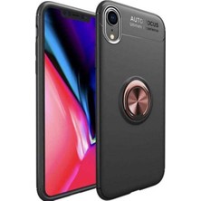 Apple Iphone Xr 6.1 Için Uyumlu Kılıf Dönebilen Yüzüklü Standlı Silikon Kapak