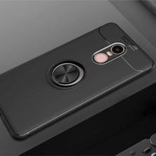 Xiaomi Redmi Note 4x Uyumlu Cep Telefonu Için Dönebilen Yüzüklü Standlı Silikon Ravel Kapak