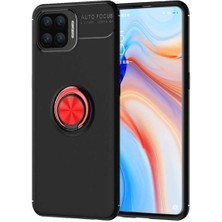Oppo Reno A73 Uyumlu Cep Telefonu Için Dönebilen Yüzüklü Standlı Silikon Ravel Kapak