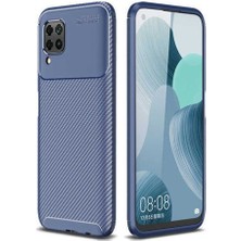 Huawei P40 Lite Cep Telefonu Için Kılıf Karbon Tasarım Negro Kapak