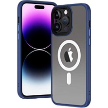 iPhone 14 Pro Için Uyumlu Kılıf Wireless Kablosuz Şarj Özellikli Hibrit Magsafe Kapak