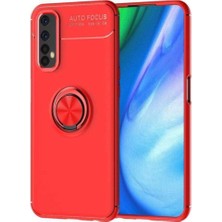 Realme 7 Için Uyumlu Kılıf Dönebilen Yüzüklü Standlı Silikon Kapak