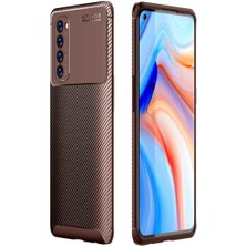 Oppo Reno 4 Pro 4g Cep Telefonu Için Kılıf Karbon Tasarım Negro Kapak