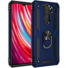 Xiaomi Redmi Note 8 Pro Kılıf Uyumlu Vega Tank Sağlam Dayanıklı Yüzük Aparatlı Silikon Kapak