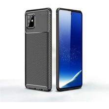 Galaxy A81 (Note 10 Lite) Için Uyumlu Kılıf Karbon Tasarımlı Slim Kamera Lens Korumalı Kapak