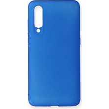 Xiaomi Mi 9 Için Uyumlu Kılıf Yumuaşk Renkli Esnek Premium Rubber Silikon - Mavi