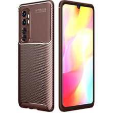 Xiaomi Mi Note 10 Lite Cep Telefonu Için Kılıf Karbon Tasarım Negro Kapak
