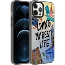 Apple iPhone 12 Pro Için Uyumlu Kılıf Farklı Desenli Kamera Kısım Koruma Dragon Sert Kapak
