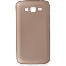 Samsung Galaxy Grand 2 Için Uyumlu Kılıf Yumuaşk Renkli Esnek Premium Rubber Silikon - Rose Gold