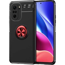 Xiaomi Mi 11i Için Uyumlu Kılıf Dönebilen Standlı Olabilen Yüzüklü Renkli Ravel Kapak