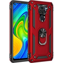 Xiaomi Redmi Note 9 Kılıf Için Zore Vega Tank Sağlam Dayanıklı Yüzük Aparatlı Silikon Kapak