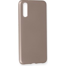 Huawei P20 Için Uyumlu Kılıf Yumuaşk Renkli Esnek Premium Rubber Silikon - Gold