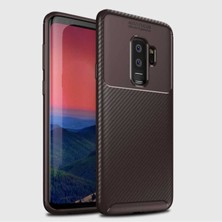 Samsung Galaxy S9 Plus Için Uyumlu Kılıf Karbon Tasarımlı Slim Kamera Lensini Korumalı Kapak