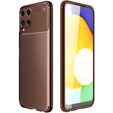 Samsung Galaxy M32 Cep Telefonu Için Uyumlu Kılıf Karbon Tasarımı Ultra Slim Yapı Negro Kapak