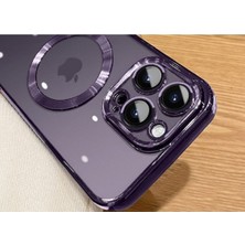 Apple iPhone 11 Pro Max Için Uyumlu Kılıf Yuvarlak Işleme Logo Gösteren Kamera Korumalı Omega Kapak