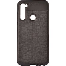 Xiaomi Redmi Note 8 Için Uyumlu Ultra Koruma Deri Görünümlü Silikon Yüzey Kılıf Niss Kapak