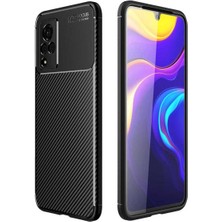 Vivo V21 Cep Telefonu Için Uyumlu Kılıf Karbon Tasarımı Ultra Slim Yapı Negro Kapak