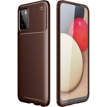 Samsung Galaxy A03S Cep Telefonu Için Uyumlu Kılıf Karbon Tasarımı Ultra Slim Yapı Negro Kapak