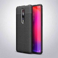 Xiaomi Mi 9t Için Uyumlu Ultra Koruma Deri Görünümlü Silikon Yüzey Kılıf Niss Kapak