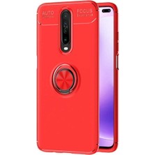 Xiaomi Redmi K30 Için Uyumlu Kılıf Dönebilen Yüzüklü Standlı Silikon Kapak