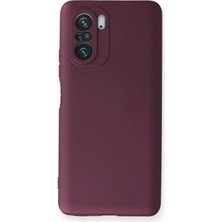 Xiaomi Mi 11I Için Uyumlu Kılıf Yumuaşk Renkli Esnek Premium Rubber Silikon - Mürdüm