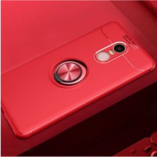 Xiaomi Redmi Note 4x Için Uyumlu Kılıf Dönebilen Yüzüklü Standlı Silikon Kapak