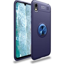 Huawei Y5 2019 Uyumlu Cep Telefonu Için Dönebilen Yüzüklü Standlı Silikon Ravel Kapak