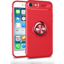 Apple iPhone Se 2022 Için Uyumlu Kılıf Dönebilen Standlı Olabilen Yüzüklü Renkli Ravel Kapak