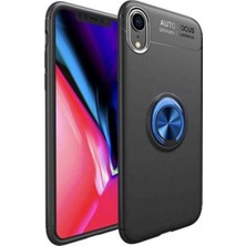 Apple Iphone Xr 6.1 Için Uyumlu Kılıf Dönebilen Yüzüklü Standlı Silikon Kapak