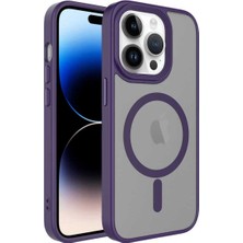 iPhone 13 Pro Uyumlu Kılıf Wireless Kablosuz Şarj Özellikli Flet Magsafe Kapak