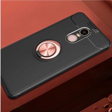 Xiaomi Redmi Note 4x Için Uyumlu Kılıf Dönebilen Yüzüklü Standlı Silikon Kapak