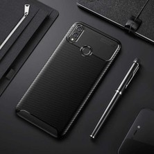 Huawei Honor 8x Cep Telefonu Uyumlu Kılıf Karbon Tasarım Negro Kapak