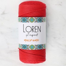 Loren Macrame Kırmızı El Örgü Ipi - Rm 0100 - 34334