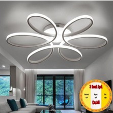 Minel Dekor LED Lıghtıng Minel Dekor Papatya Model Tavan Lambası, Modern Aydınlatma, Dekoratif 3 Renkli Işık