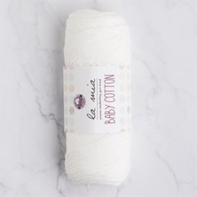 La Mia Baby Cotton Beyaz El Örgü Ipi - L001 - 33628
