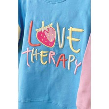 Juniba Kids Astrid Kız Çocuk Yazı Nakış Detaylı Sweatshirt 2'li Takım