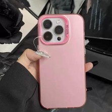 Epa Center Tarzınıza Uyum Sağlayan Zarif Pembe Silikon Iphone 15 Pro Max Kılıf Parlak Pembe