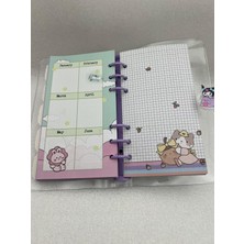 Sanrio Kawaii Kuromi My Melody Cinnamoroll Lüx Notebook Ajanda Defter Hediyelik 1ADET