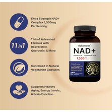 Naturebell Nad+ 1,500MG  240 Veggie Capsul 10-In-1 Complex With Resveratrol Plus Hyaluronic Acid, Quercetin, Fisetin, Collagen, & More – Nicotinamide