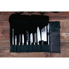 Saraci Leather Craft Deri Şef Bıçak Çantası, Şef Bıçak Seti Çantası , Aşçı Çantası