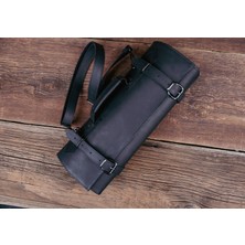 Saraci Leather Craft Deri Şef Bıçak Çantası, Şef Bıçak Seti Çantası , Aşçı Çantası